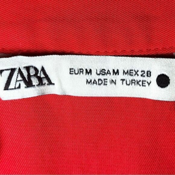 Zara Viscose Tunic with 3/4 Sleeves in Muted Red Women’s M - Picture 7 of 10